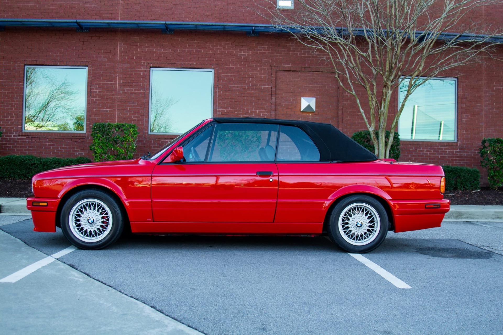 Live Out Your 90s Wall Street Broker Dreams With This Brilliant Red E30 Convertible