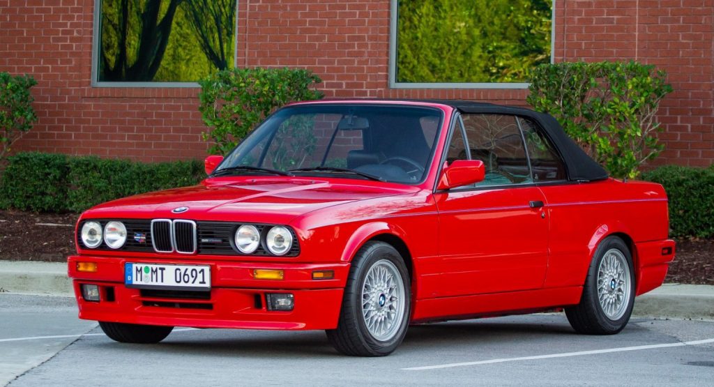 Live Out Your 90s Wall Street Broker Dreams With This Brilliant Red 0 Convertible Carscoops
