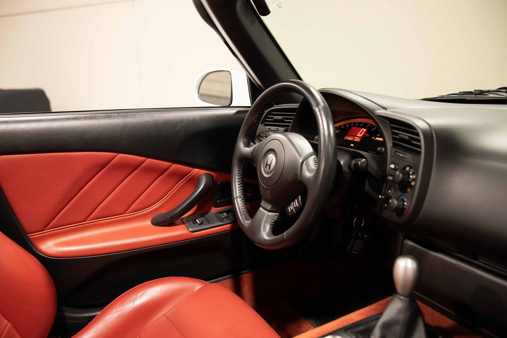 This Low-Mileage White-On-Red Honda S2000 Has Already Attracted A High Bid Of $35,000