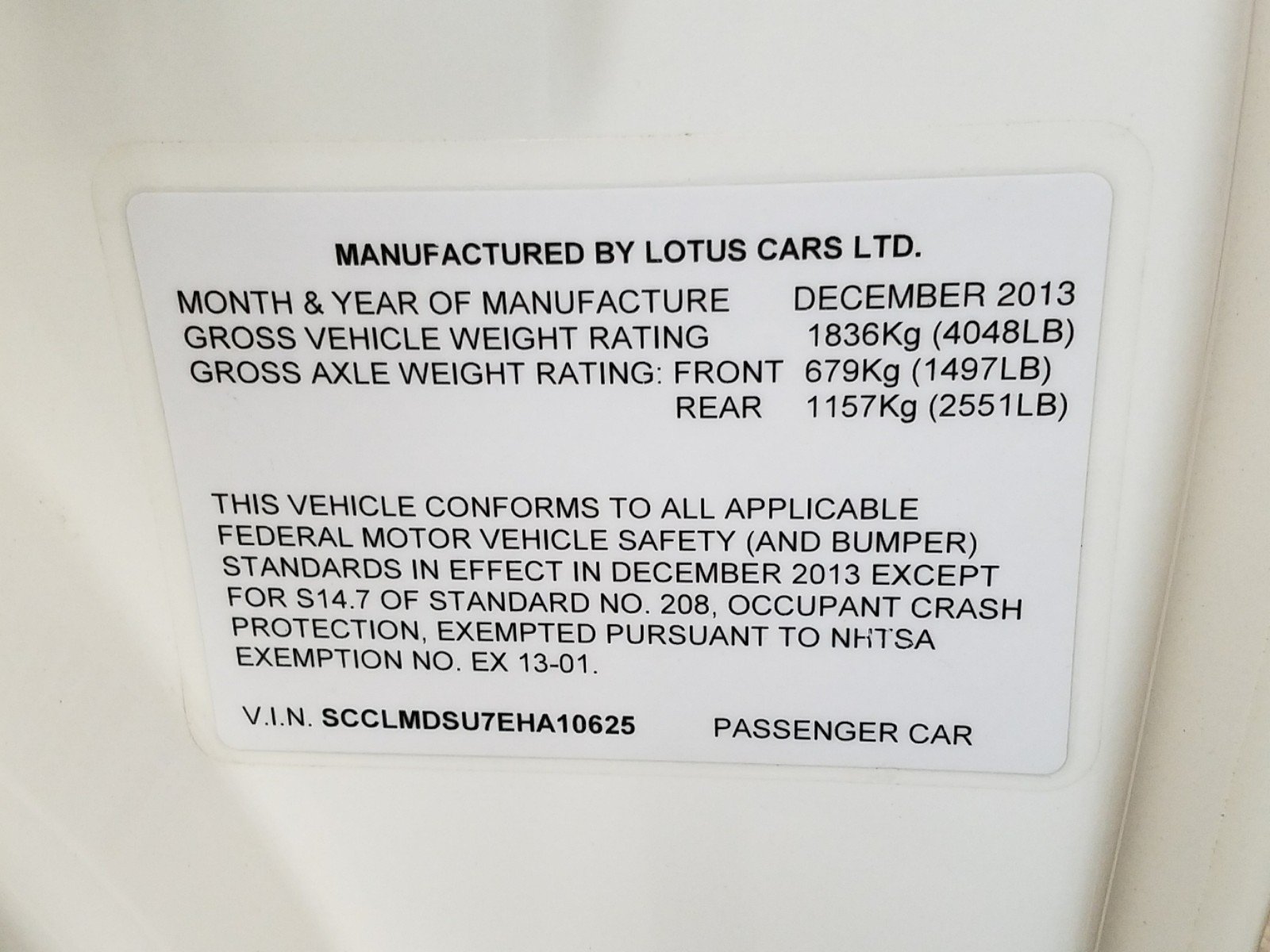 This 2014 Lotus Evora Was The Oldest New Car Sold In America Last Month