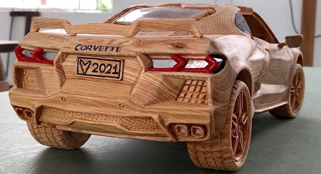 Let This Wooden Corvette C8 Carving Video Soothe You As You Wait For A Real One