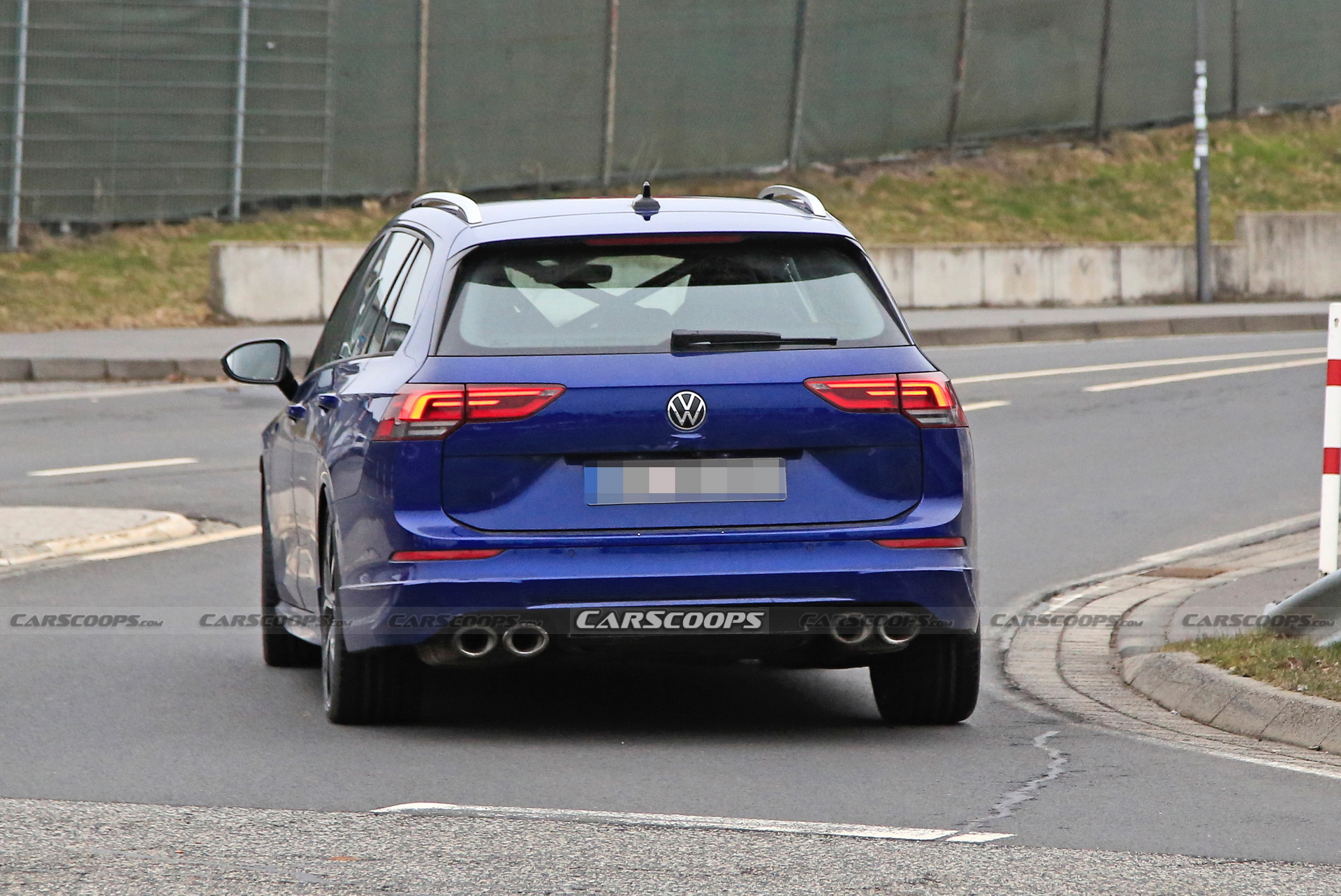 New VW Golf R Wagon Spotted With Non-Existent Camo At Nurburging