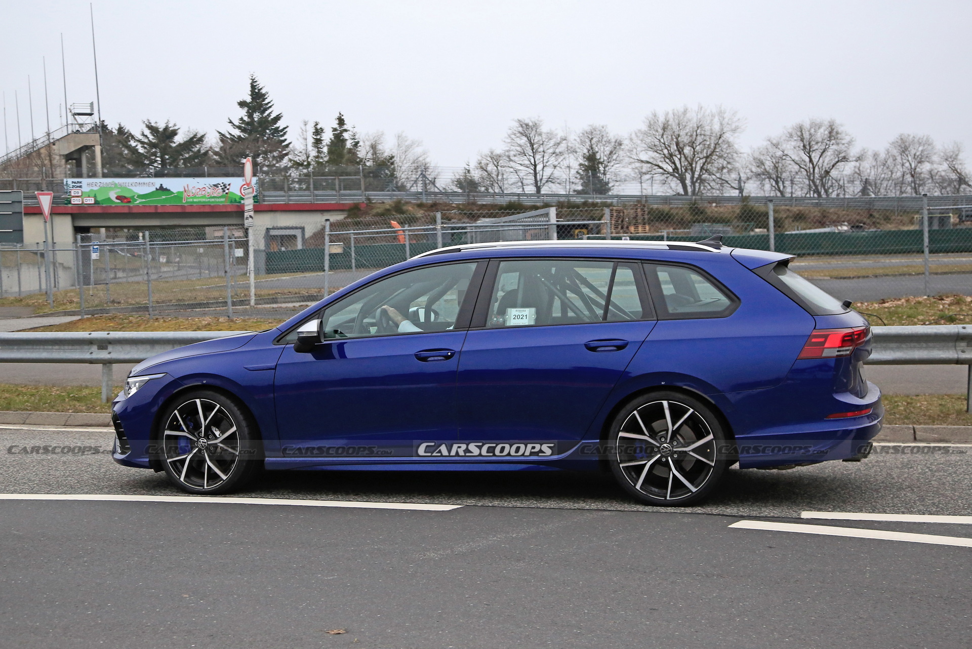 New VW Golf R Wagon Spotted With Non-Existent Camo At Nurburging