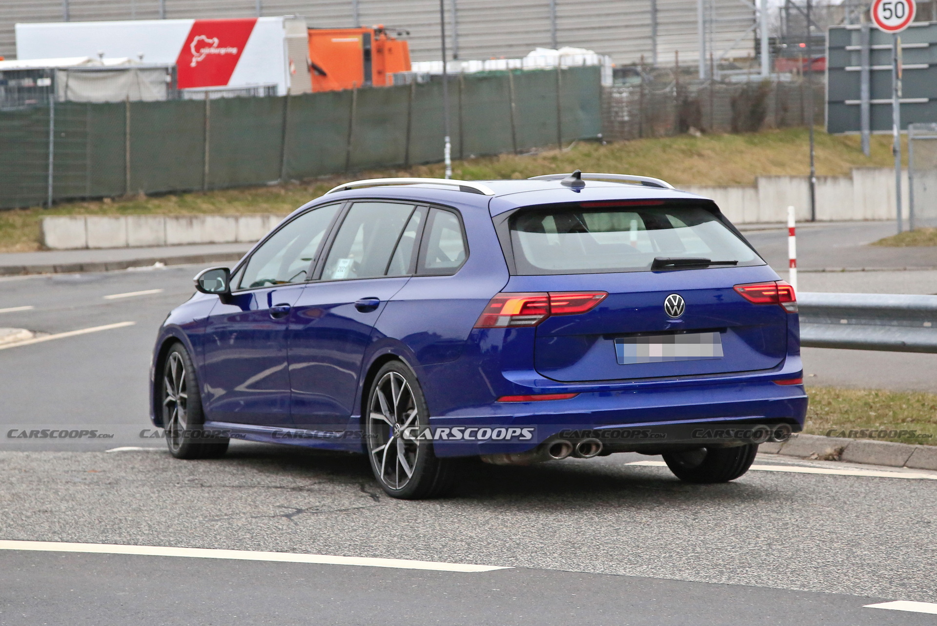 New VW Golf R Wagon Spotted With Non-Existent Camo At Nurburging