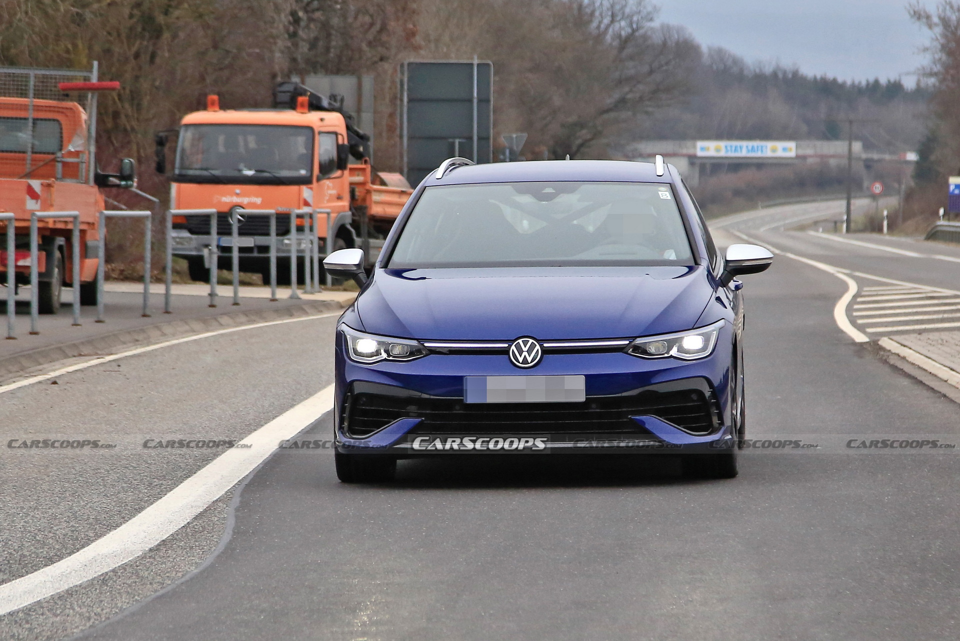 New VW Golf R Wagon Spotted With Non-Existent Camo At Nurburging