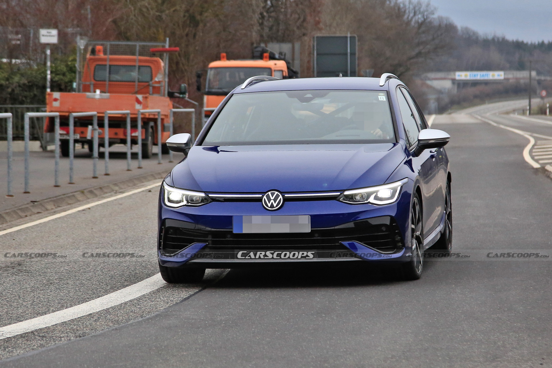 New VW Golf R Wagon Spotted With Non-Existent Camo At Nurburging