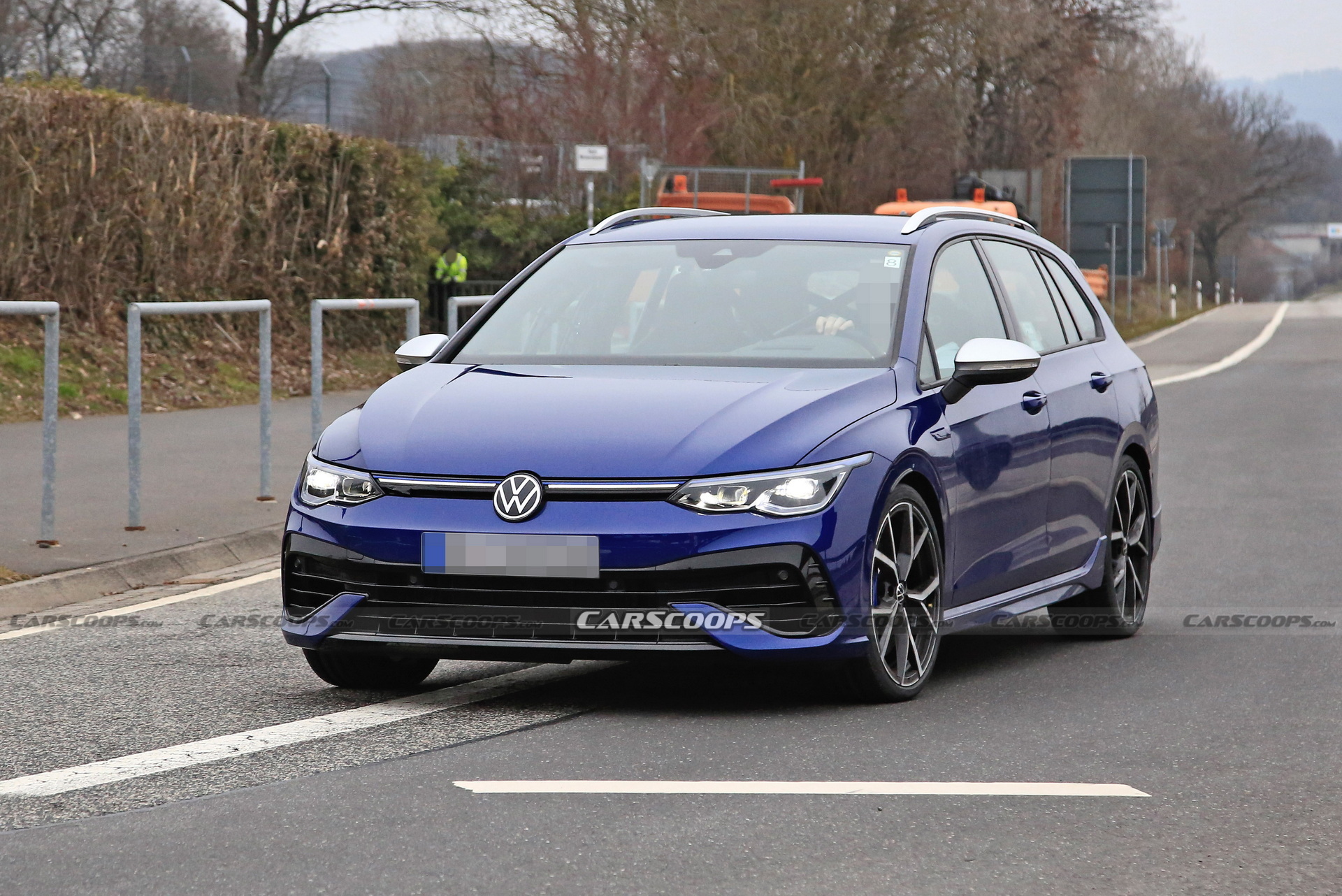 New VW Golf R Wagon Spotted With Non-Existent Camo At Nurburging