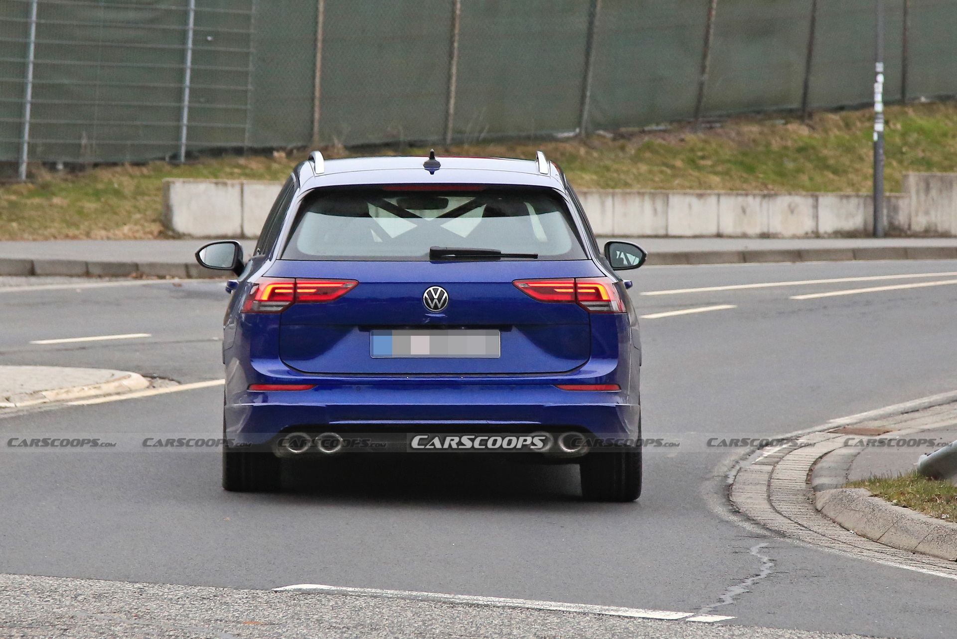 New VW Golf R Wagon Spotted With Non-Existent Camo At Nurburging