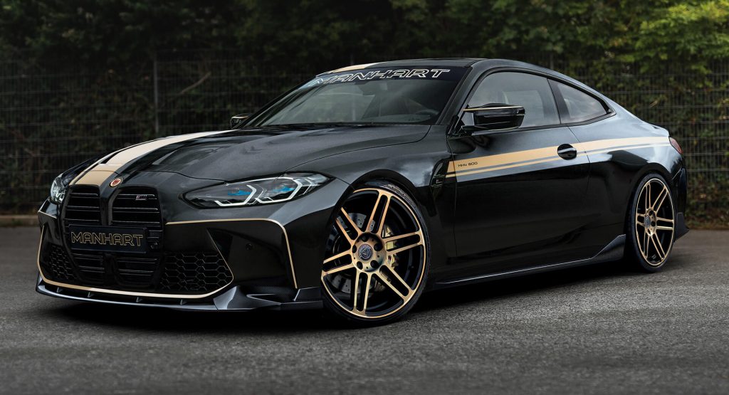  Gold Galore: New BMW M3 And M4 Embrace Their Flashiness With Manhart’s Help