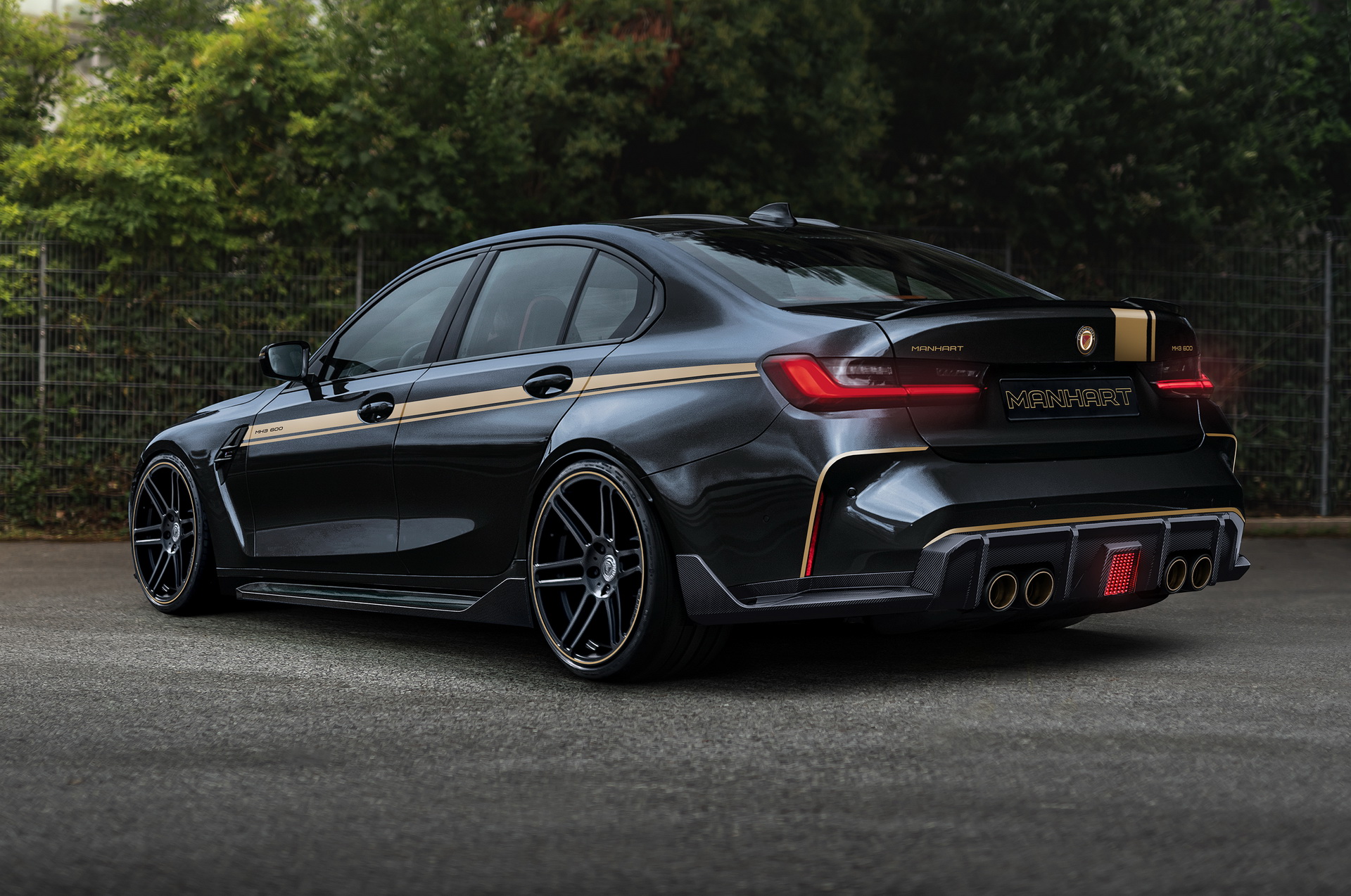 Gold Galore: New BMW M3 And M4 Embrace Their Flashiness With Manhart’s Help