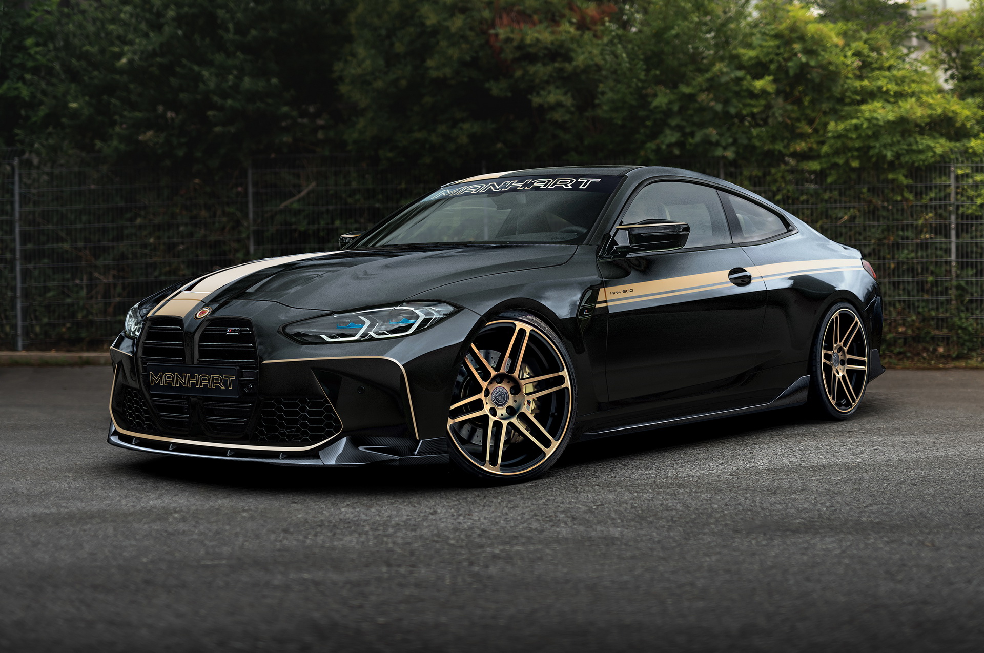 Gold Galore: New BMW M3 And M4 Embrace Their Flashiness With Manhart’s Help