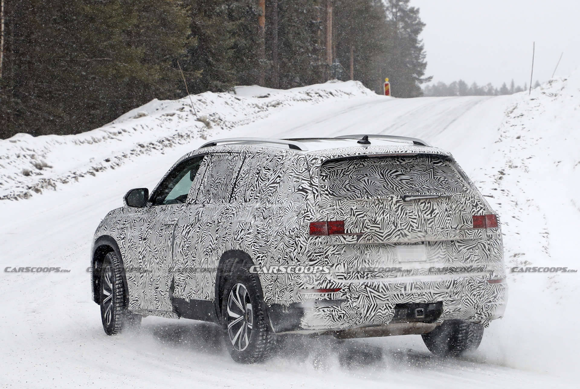 Big, Chunky Audi SUV Spied Winter Testing, Could It Be The Fabled Q9?