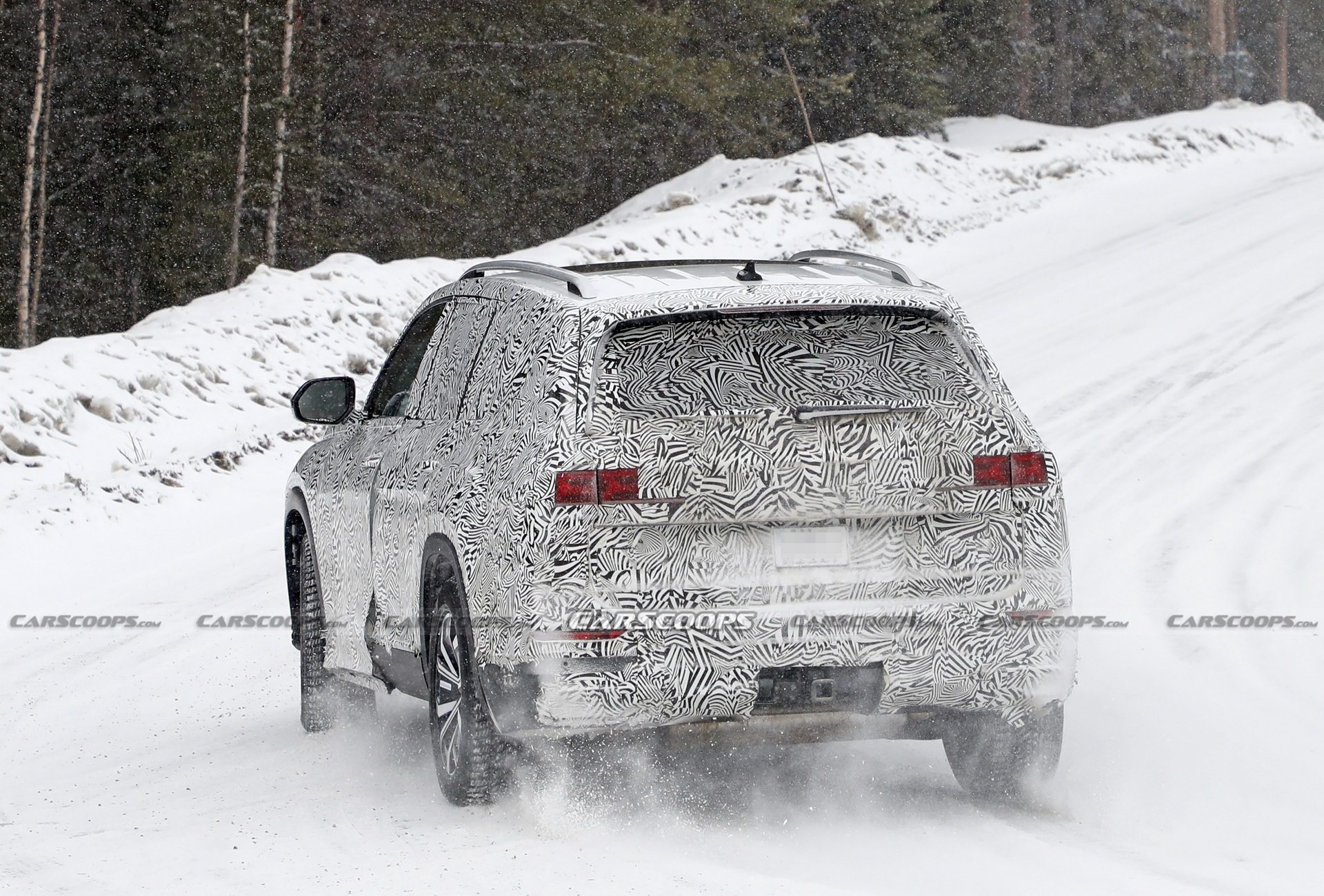 Big, Chunky Audi SUV Spied Winter Testing, Could It Be The Fabled Q9?