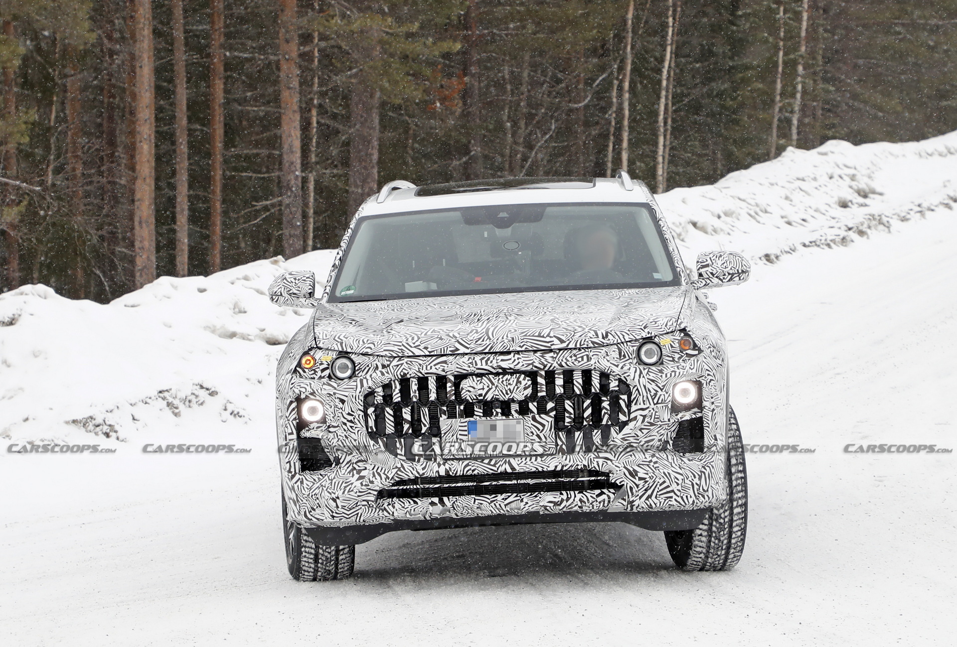 Big, Chunky Audi SUV Spied Winter Testing, Could It Be The Fabled Q9?