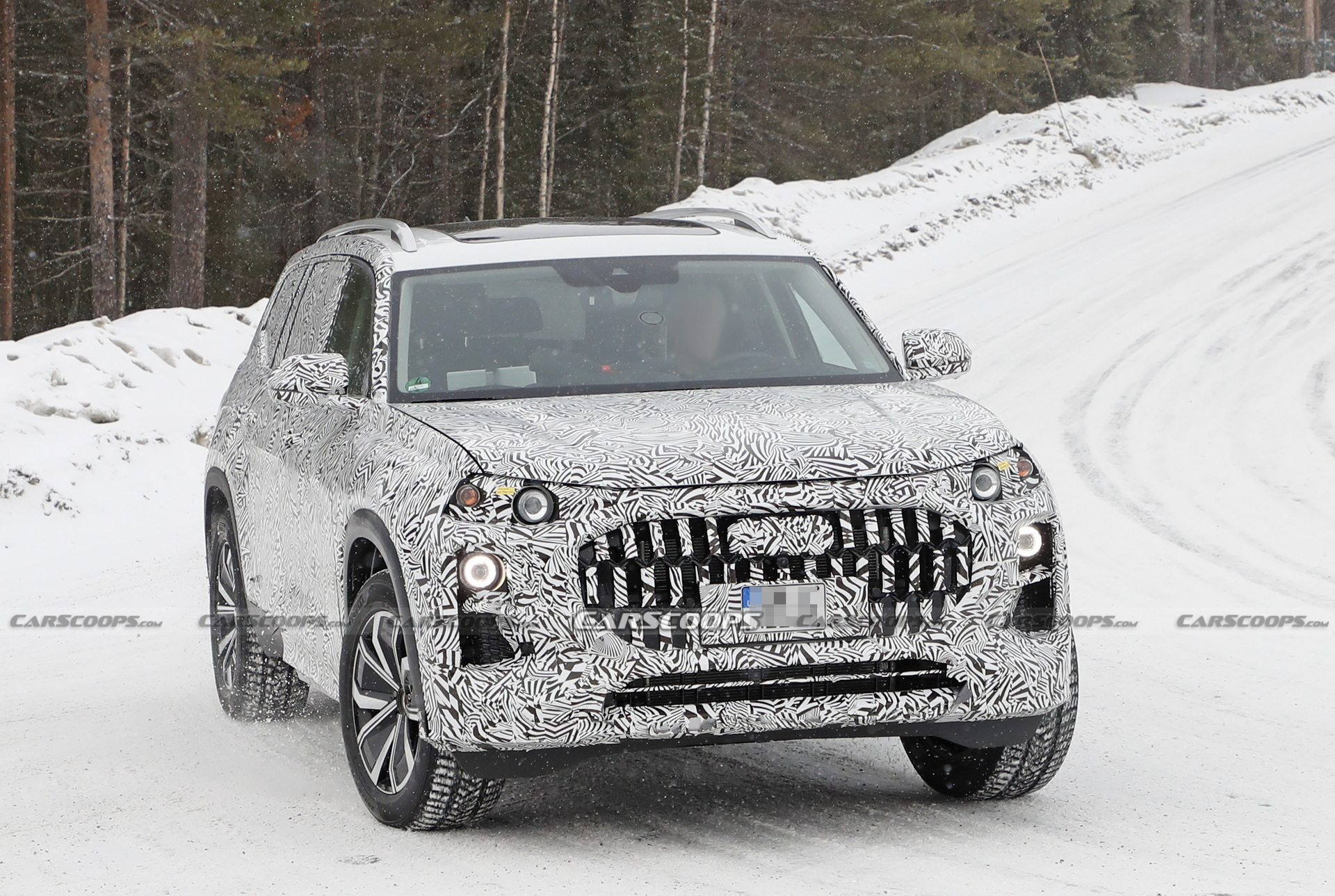 Big, Chunky Audi SUV Spied Winter Testing, Could It Be The Fabled Q9?