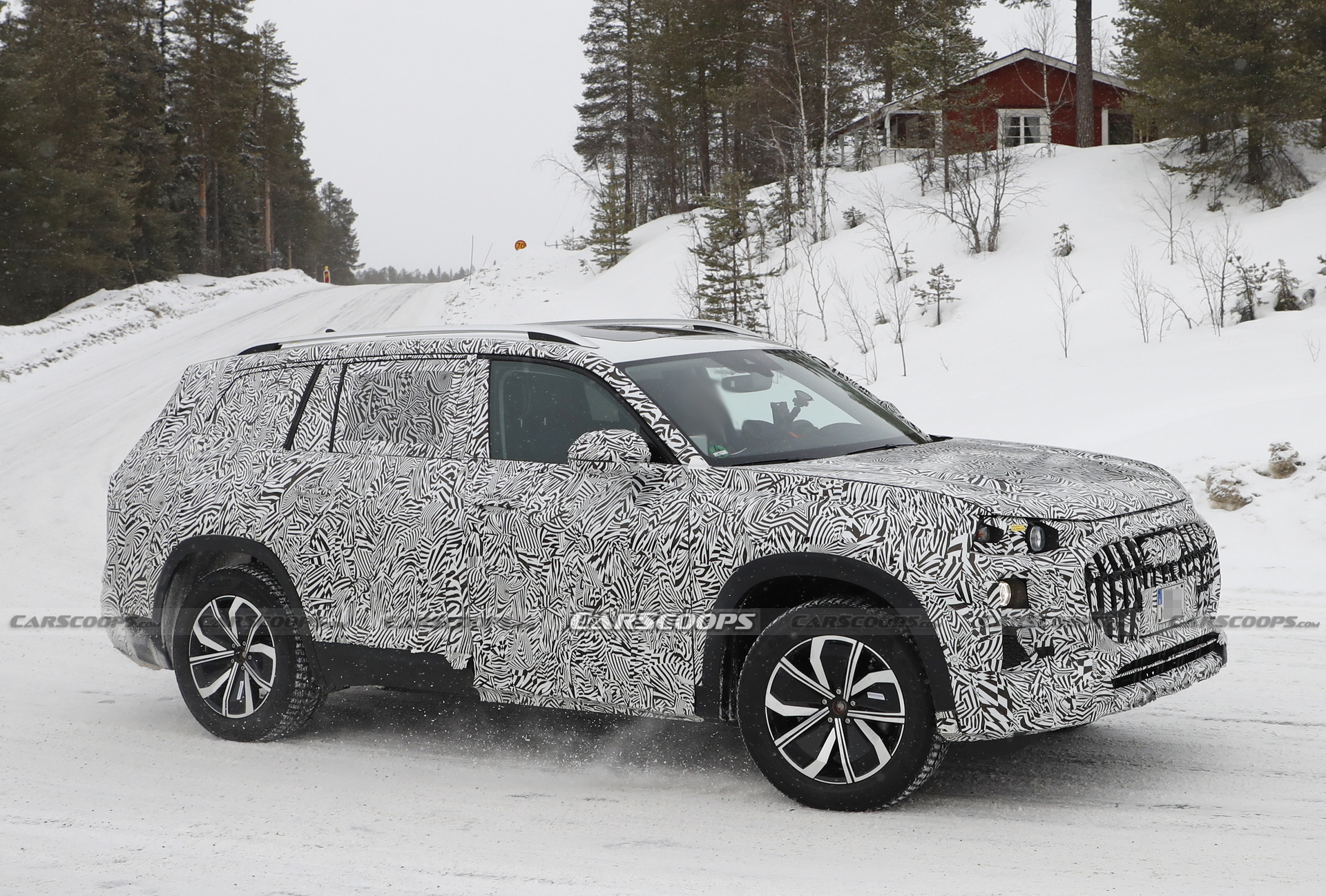 Big, Chunky Audi SUV Spied Winter Testing, Could It Be The Fabled Q9?