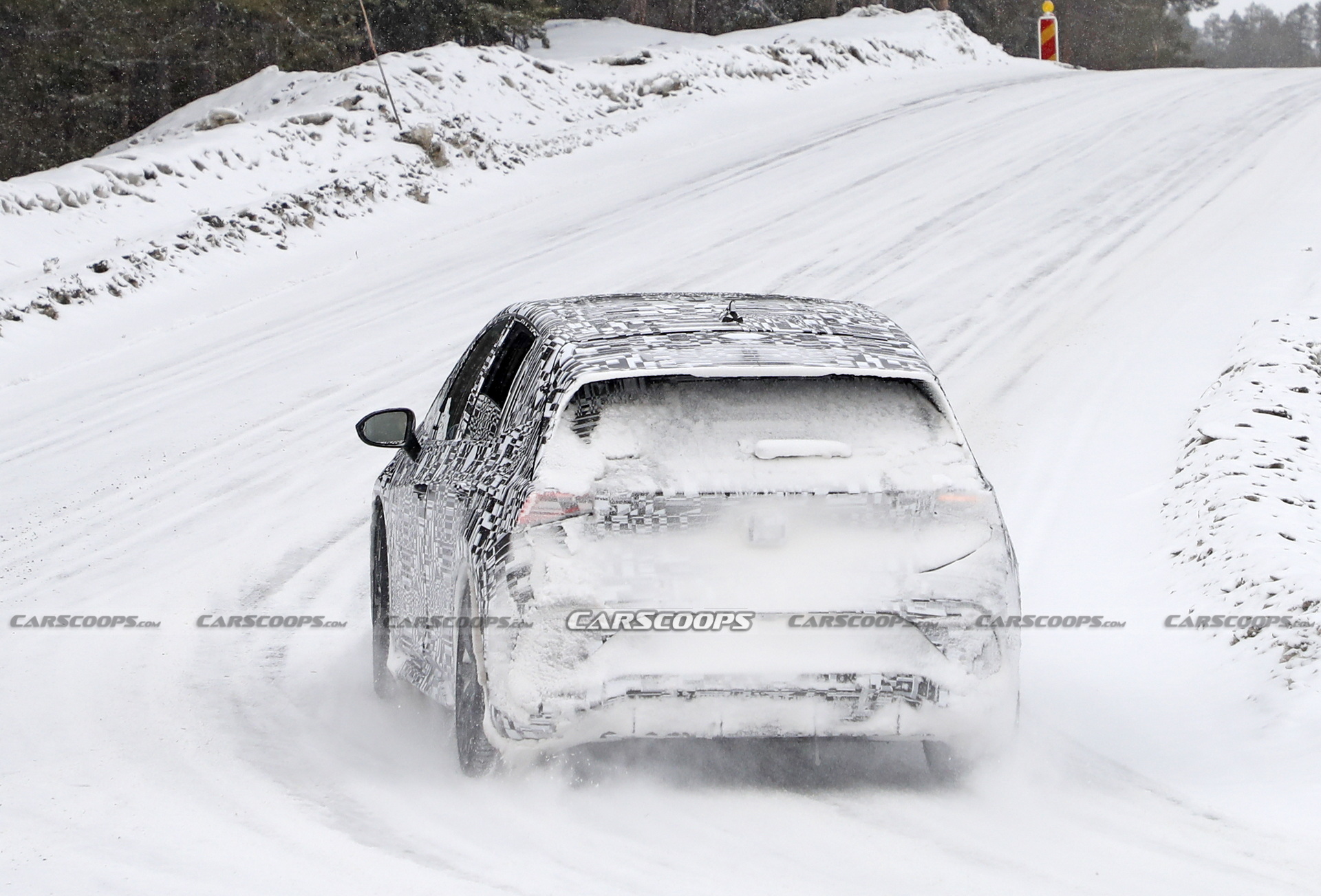 Very Near-Production 2022 Cupra Born Spied Testing In The Snow