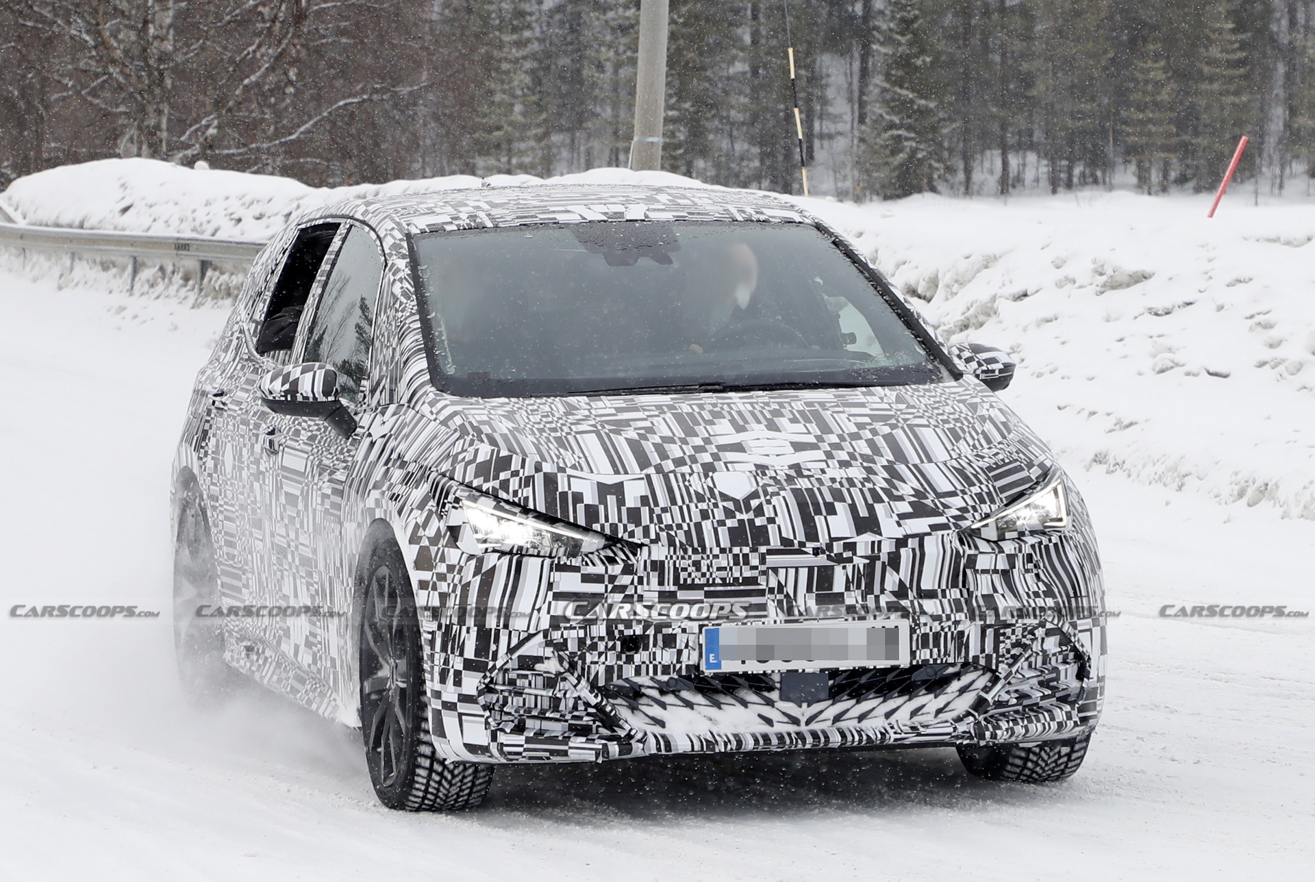 Very Near-Production 2022 Cupra Born Spied Testing In The Snow