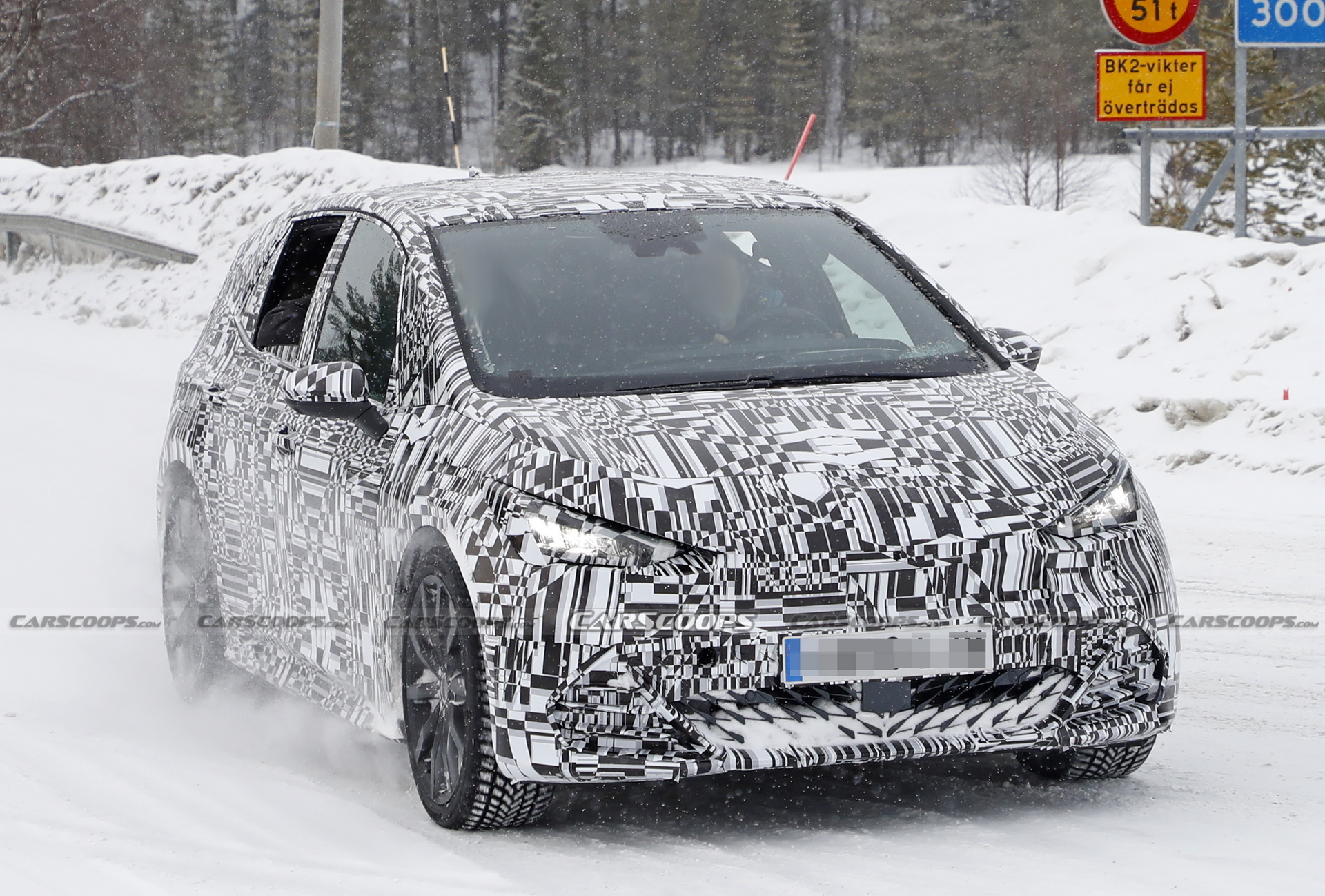 Very Near-Production 2022 Cupra Born Spied Testing In The Snow