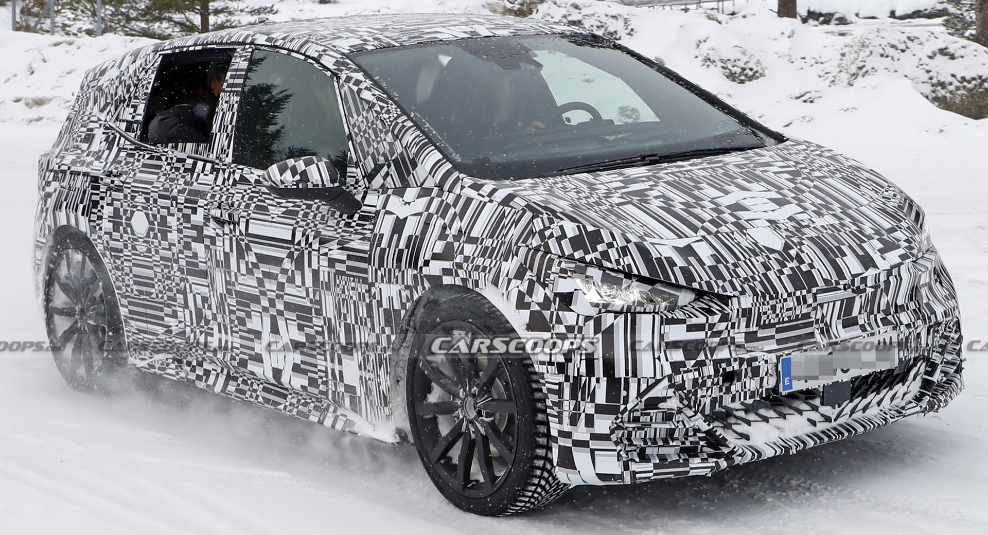 Very Near-Production 2022 Cupra Born Spied Testing In The Snow