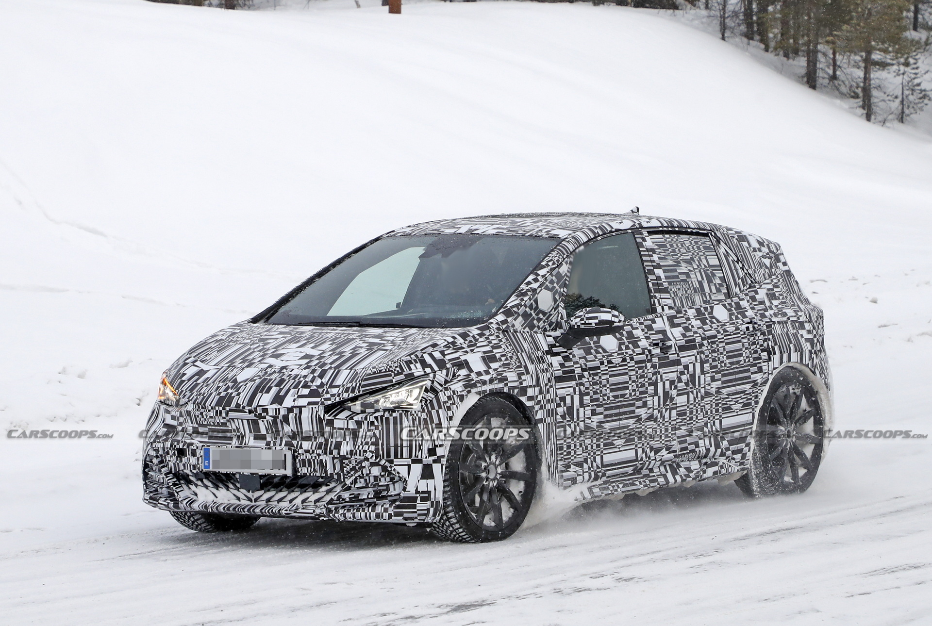 Very Near-Production 2022 Cupra Born Spied Testing In The Snow