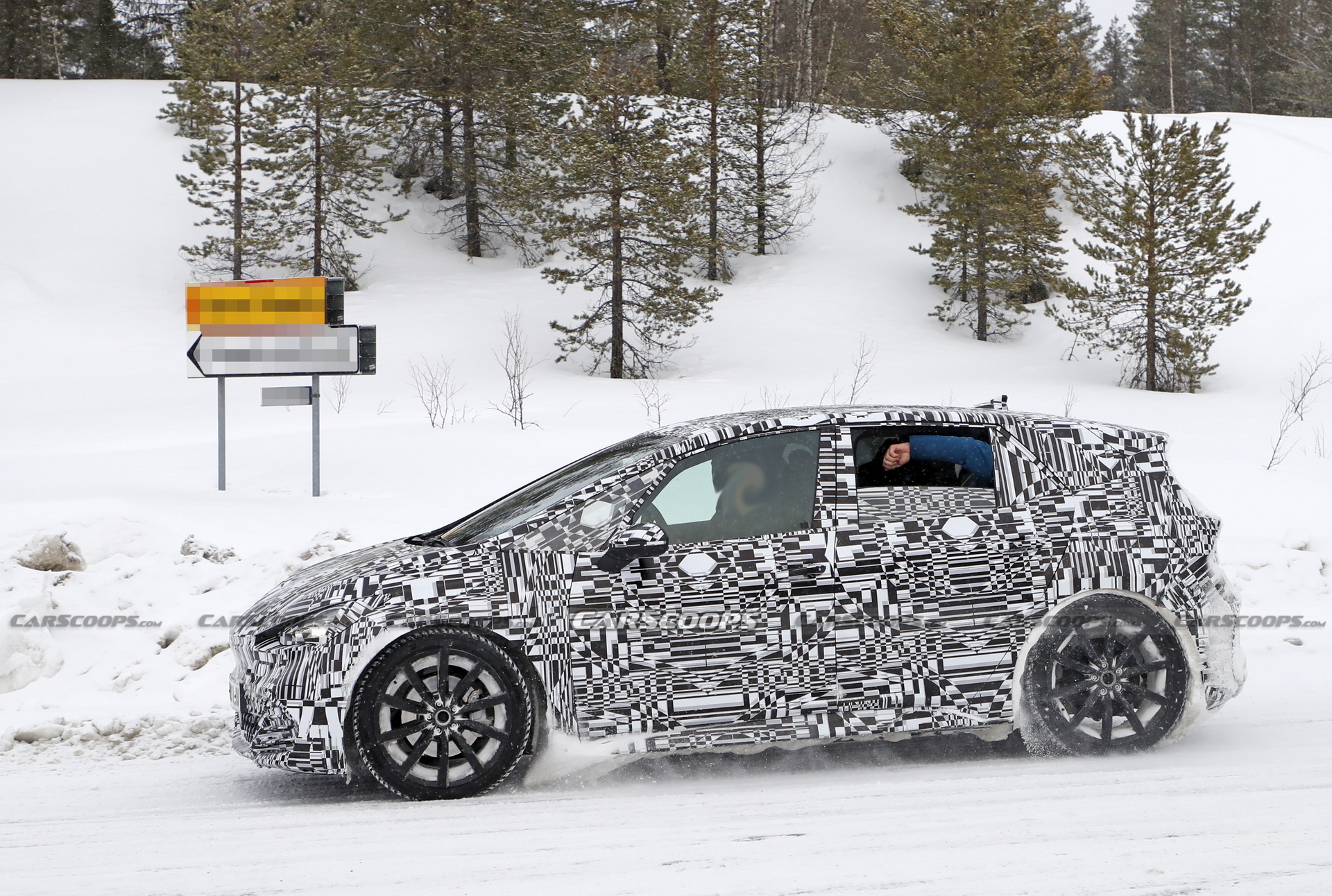 Very Near-Production 2022 Cupra Born Spied Testing In The Snow