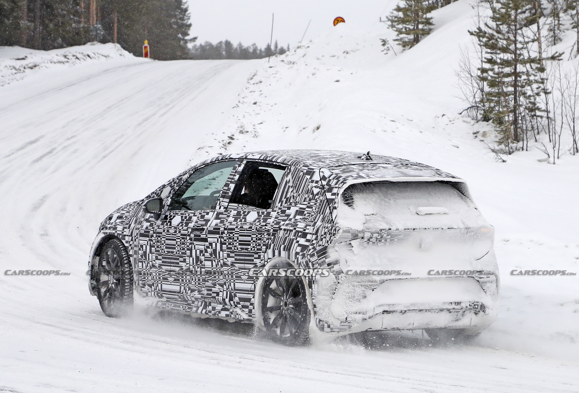 Very Near-Production 2022 Cupra Born Spied Testing In The Snow