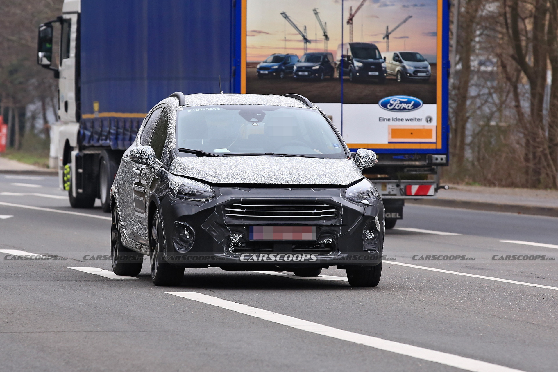 Facelifted 2022 Ford Fiesta Active Spied Testing Out Subtle Tweaks