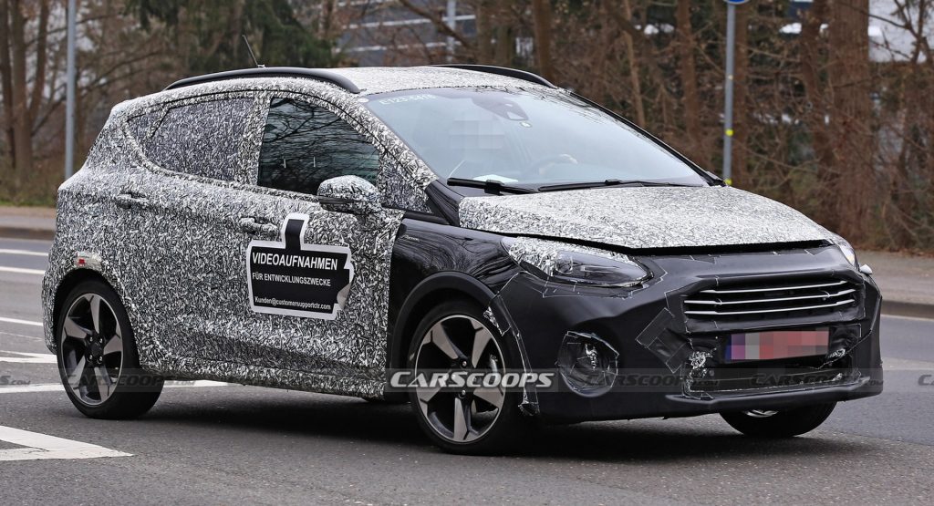  Facelifted 2022 Ford Fiesta Active Spied Testing Out Subtle Tweaks