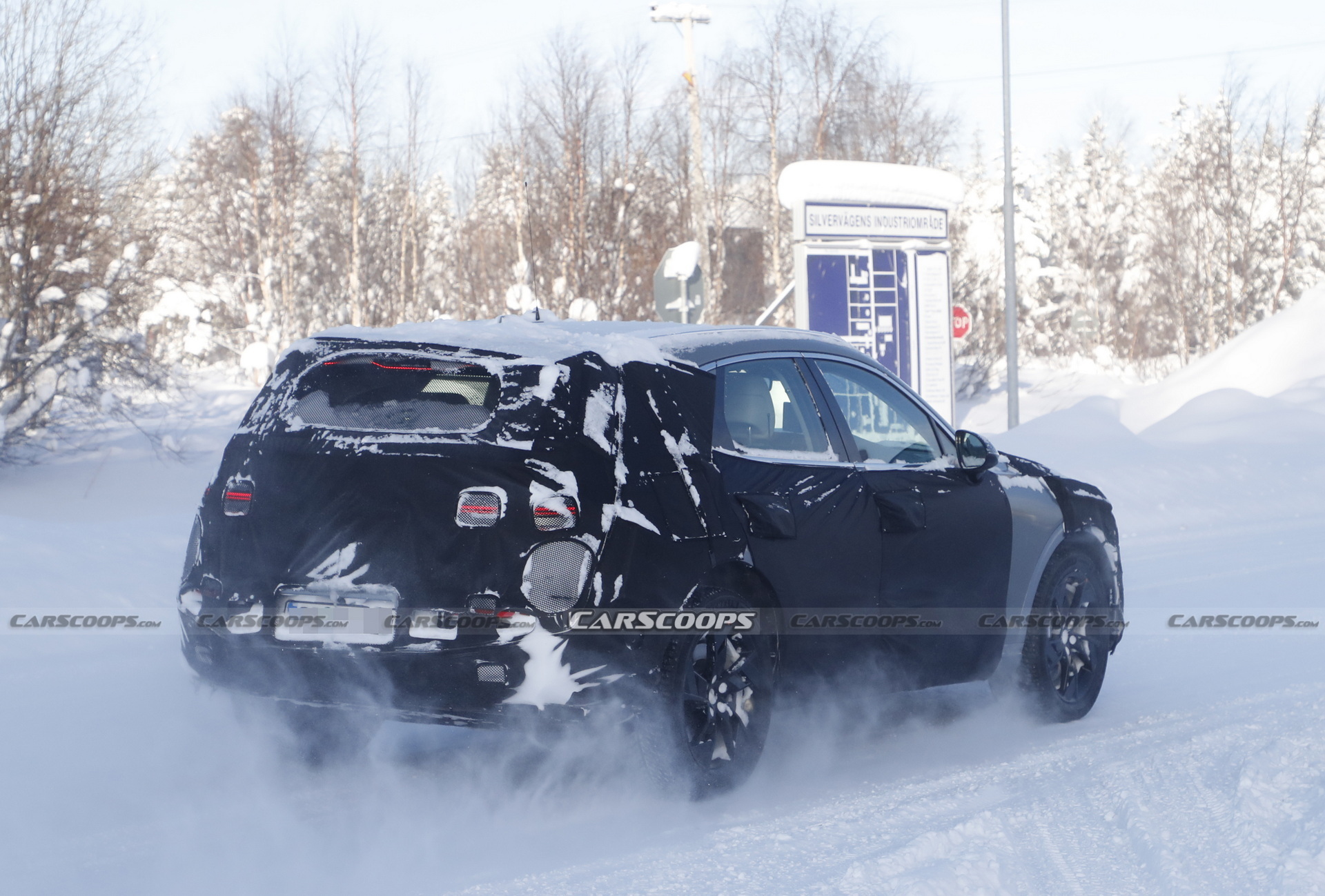 Electrified Genesis GV70 Caught Catching Some Late Winter Testing In Sweden