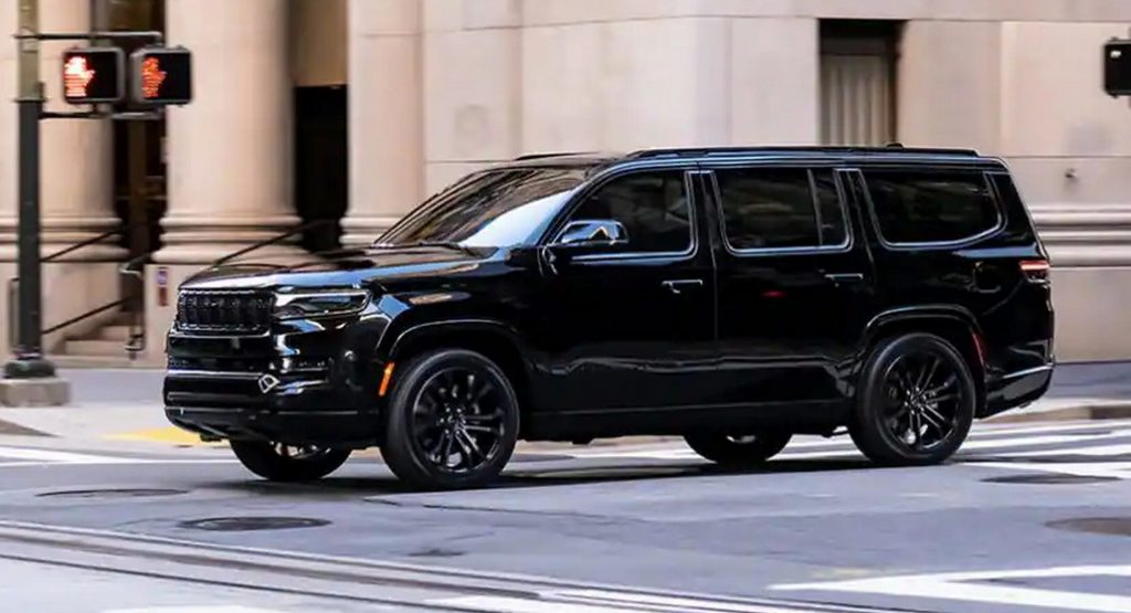 Here’s That $101,000+ 2022 Jeep Grand Wagoneer Obsidian That Trades Opulence For Sinister, Dark Look