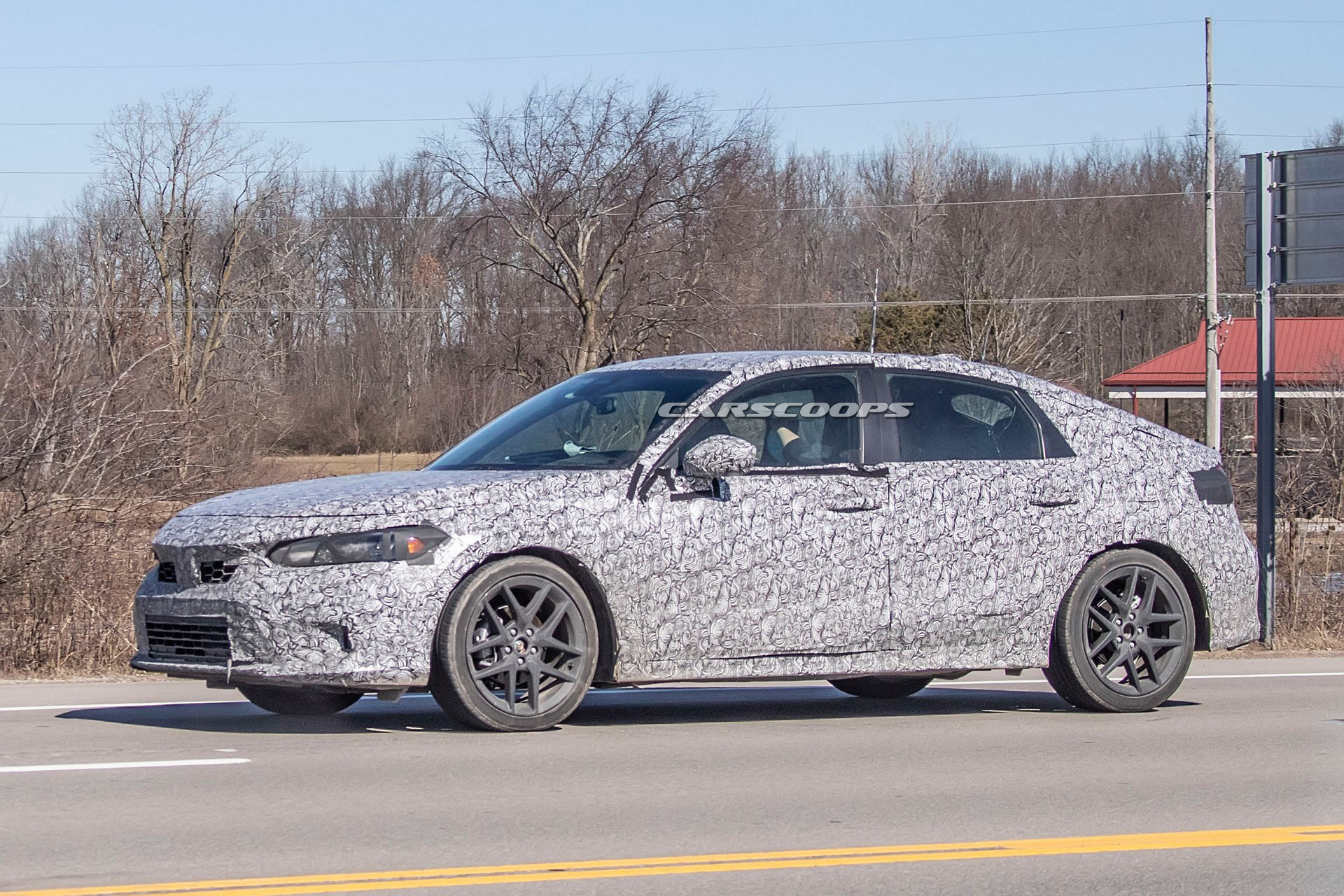 2022 Honda Civic Caught Undisguised Out In The Open Ahead Of Its Debut This Spring