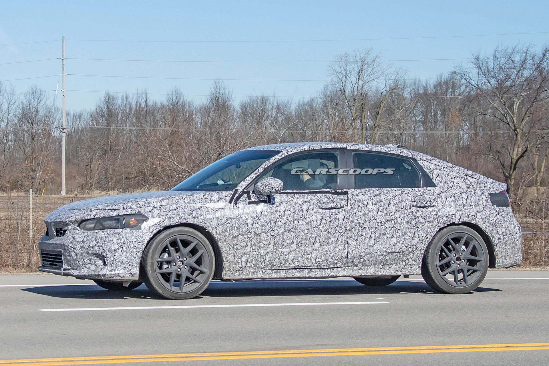 2022 Honda Civic Caught Undisguised Out In The Open Ahead Of Its Debut This Spring