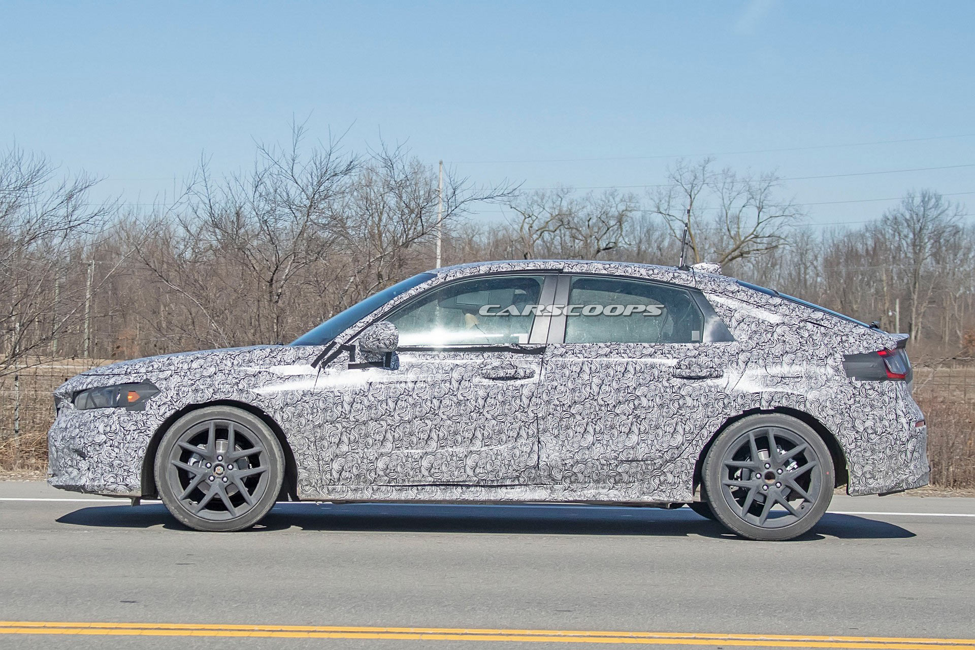 2022 Honda Civic Caught Undisguised Out In The Open Ahead Of Its Debut This Spring