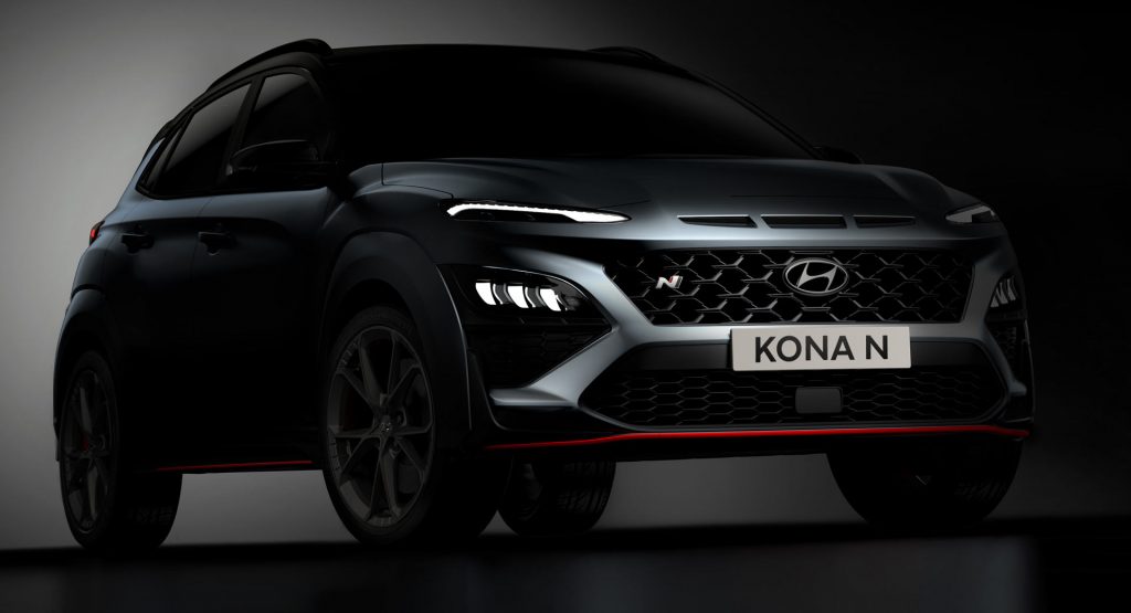2022 Hyundai Kona N Shows Its Face And Sporty Rear End In New Teasers