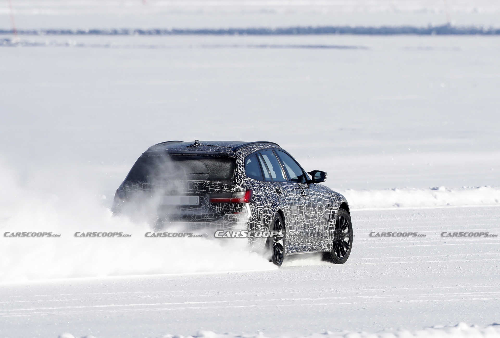 Ah To Be A 2022 BMW M3 Touring Test Driver, Running Rings In The Snow