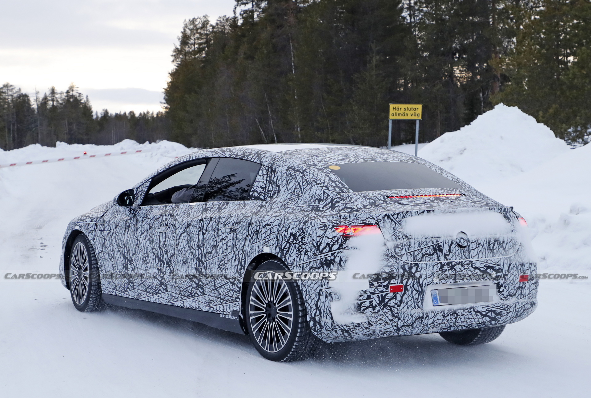 New Spy Shots Of Electric Mercedes EQE Reveal More Of Its Fluid Styling