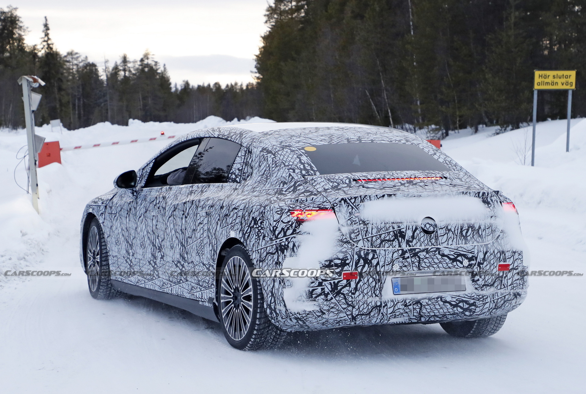 New Spy Shots Of Electric Mercedes EQE Reveal More Of Its Fluid Styling