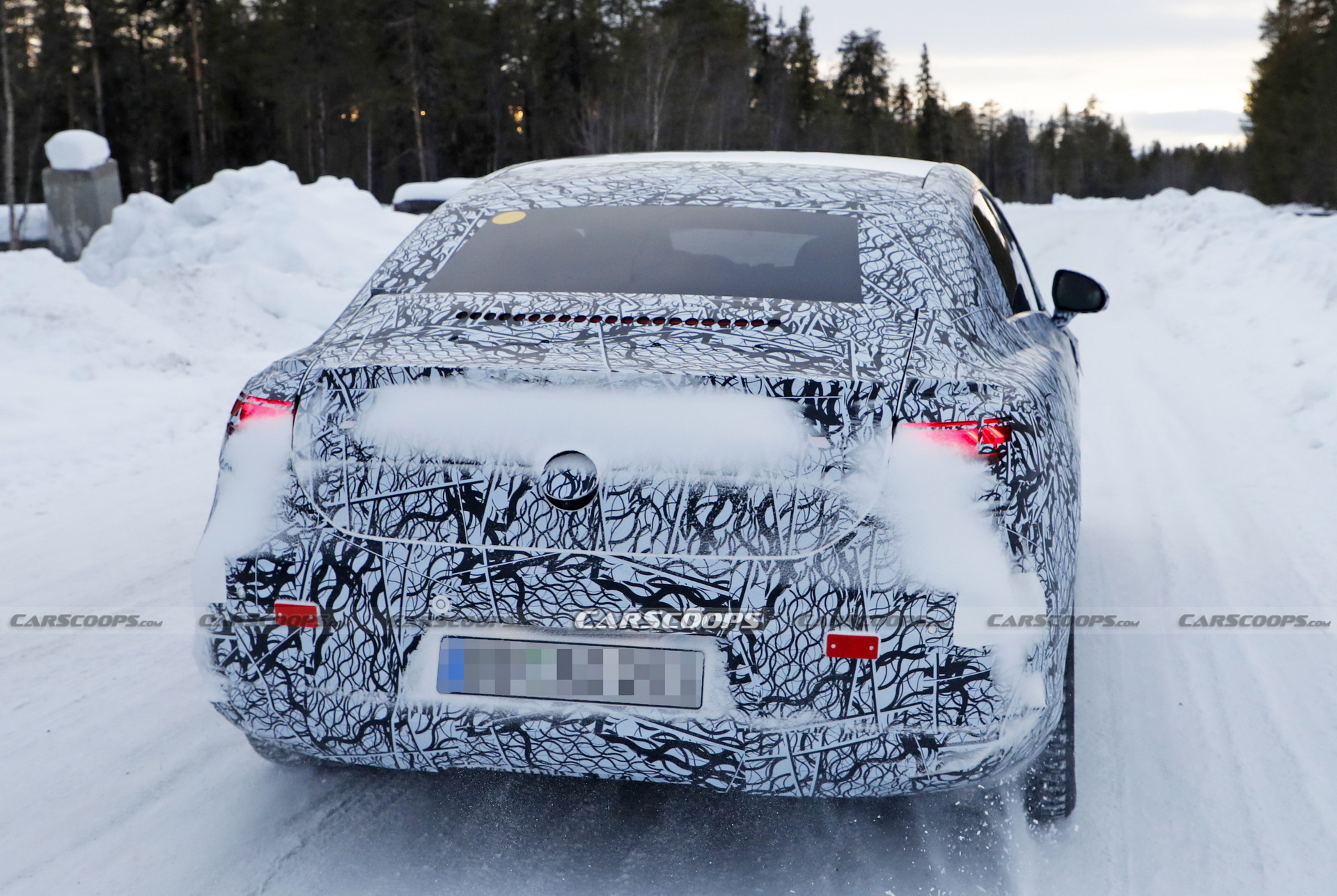 New Spy Shots Of Electric Mercedes EQE Reveal More Of Its Fluid Styling