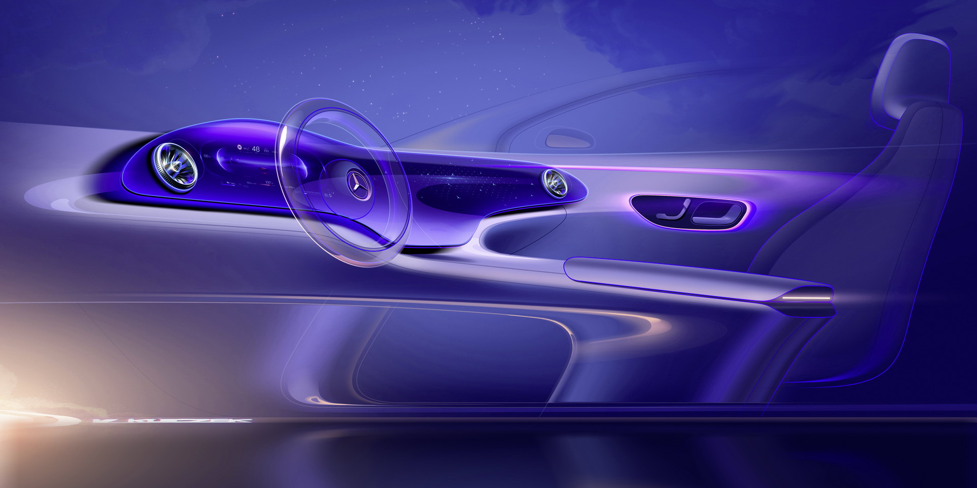 The 2022 Mercedes-Benz EQS Flagship Electric Sedan Has A Bonkers 56″ Curved Screen Dash