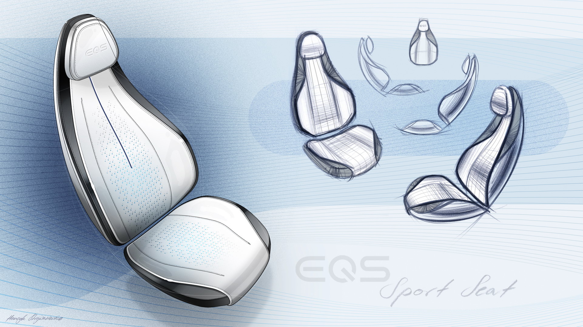 The 2022 Mercedes-Benz EQS Flagship Electric Sedan Has A Bonkers 56″ Curved Screen Dash