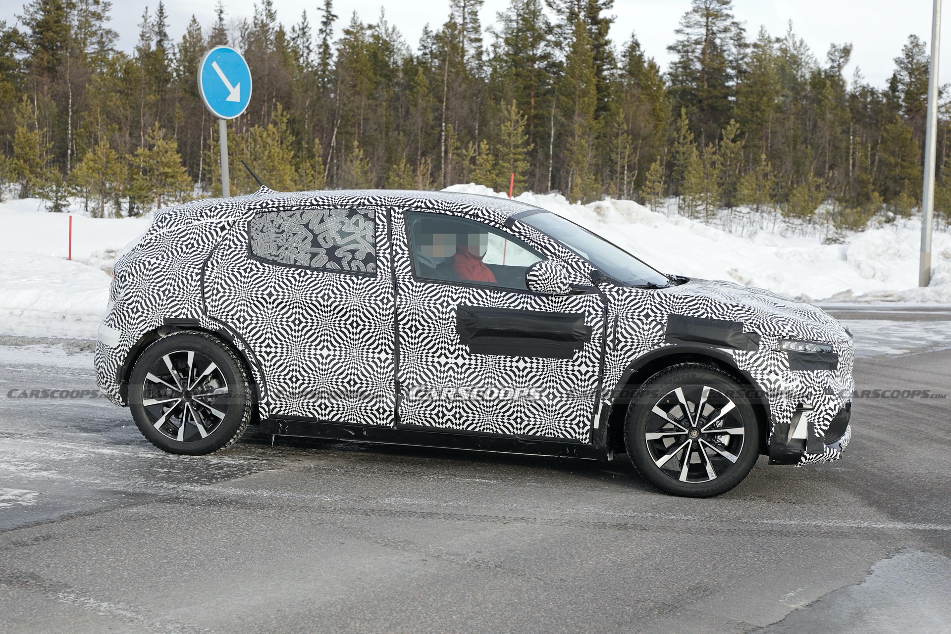 New Electric Renault Megane Prototype Caught For The First Time