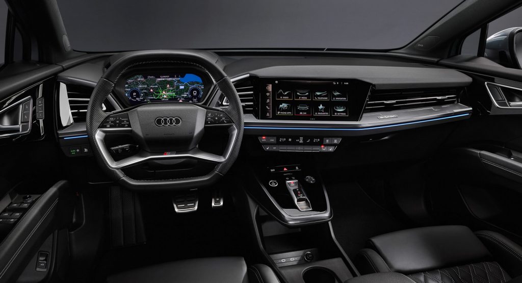  Take A Seat Inside Audi’s New Q4 E-Tron Electric SUV And Check Out Its Smart Features