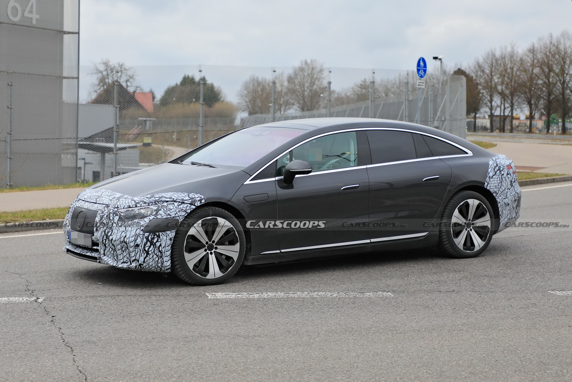 2022 Mercedes-Benz EQS Drops More Camo, Unveiling Date Is Two Weeks Away