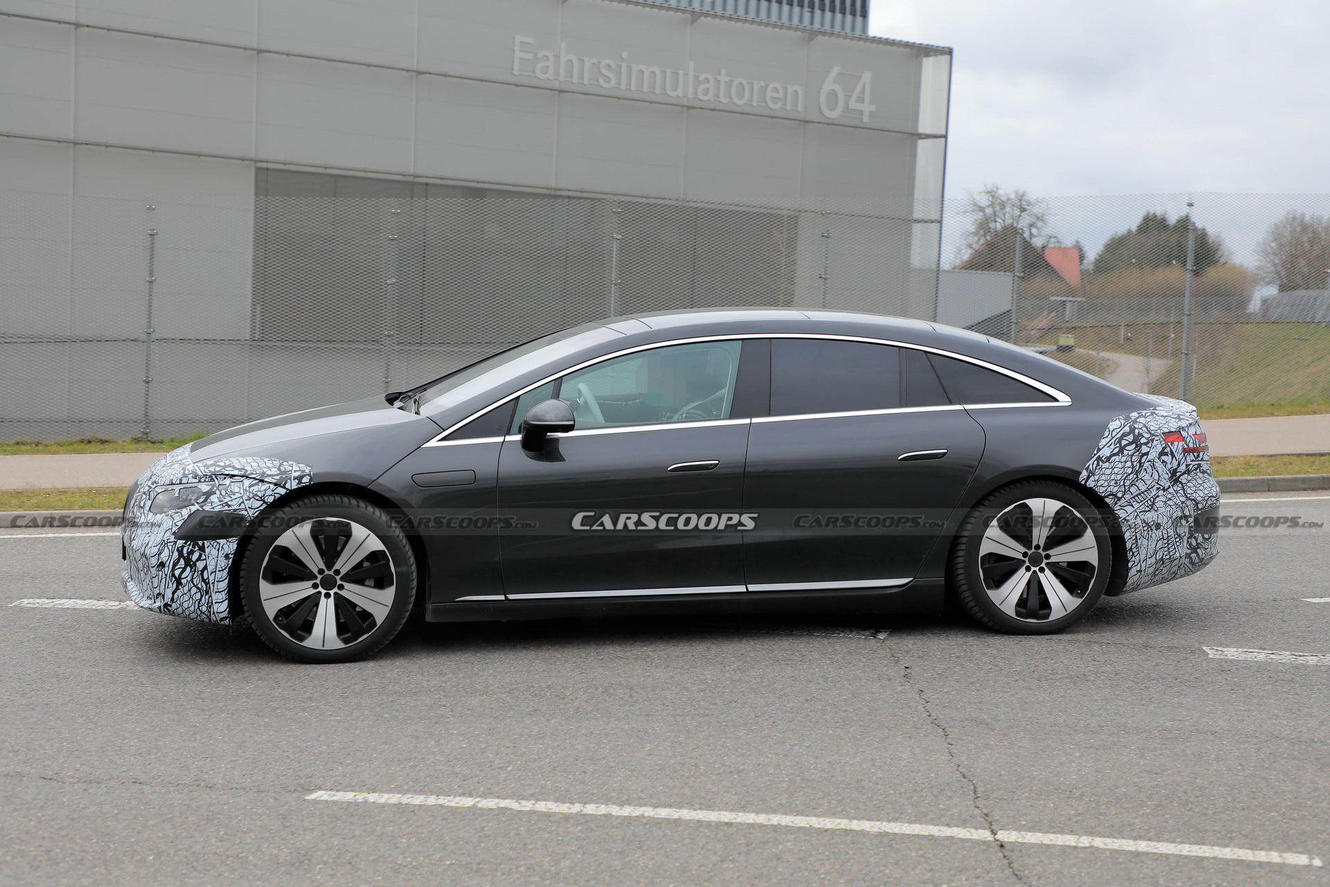 2022 Mercedes-Benz EQS Drops More Camo, Unveiling Date Is Two Weeks Away