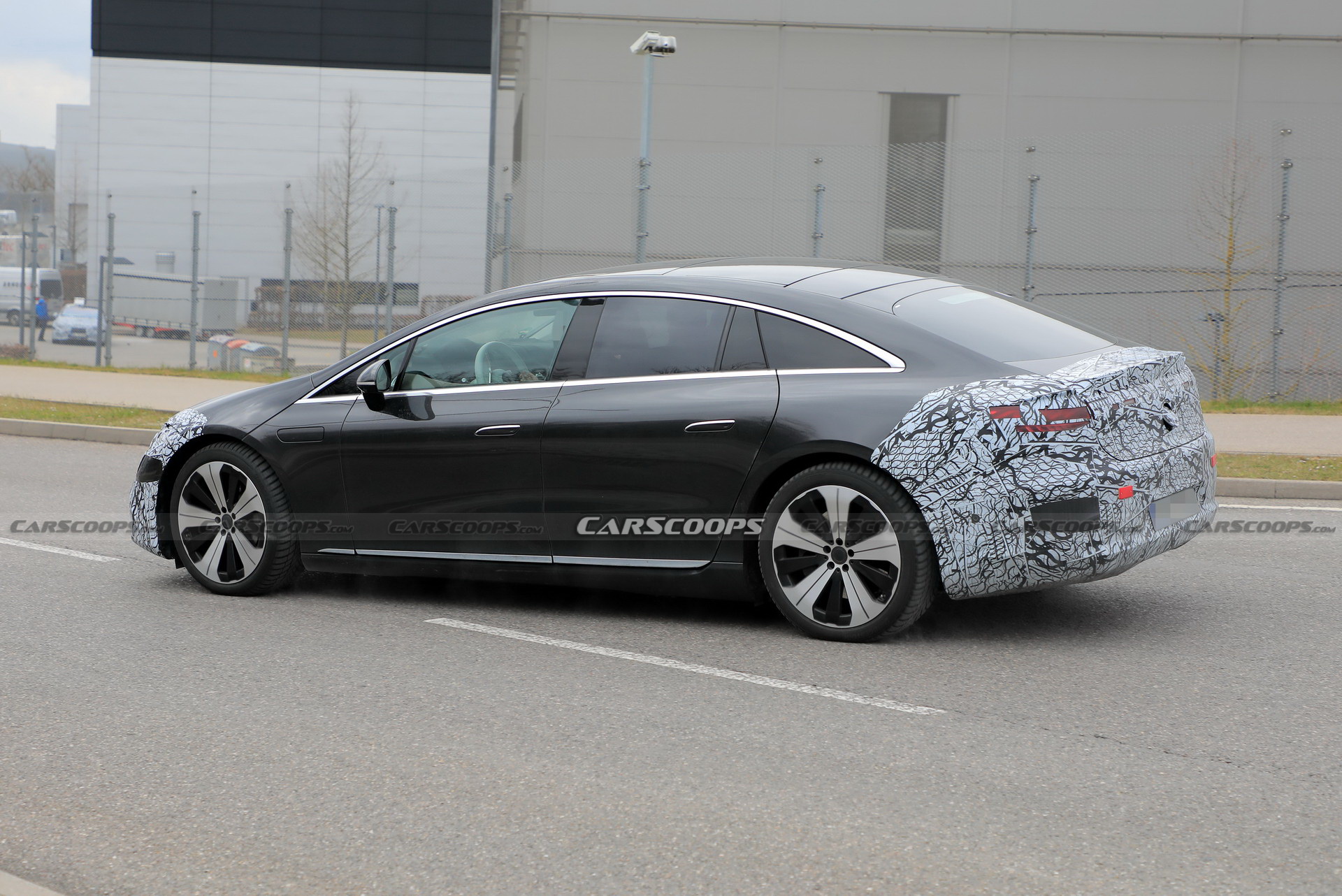 2022 Mercedes-Benz EQS Drops More Camo, Unveiling Date Is Two Weeks Away