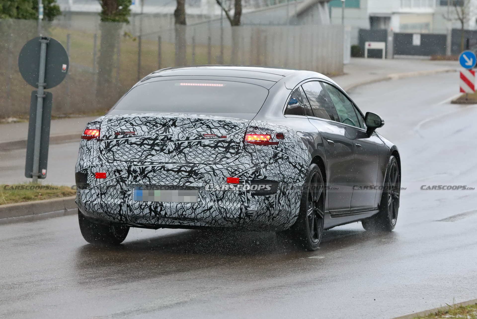 2022 Mercedes-Benz EQS Drops More Camo, Unveiling Date Is Two Weeks Away