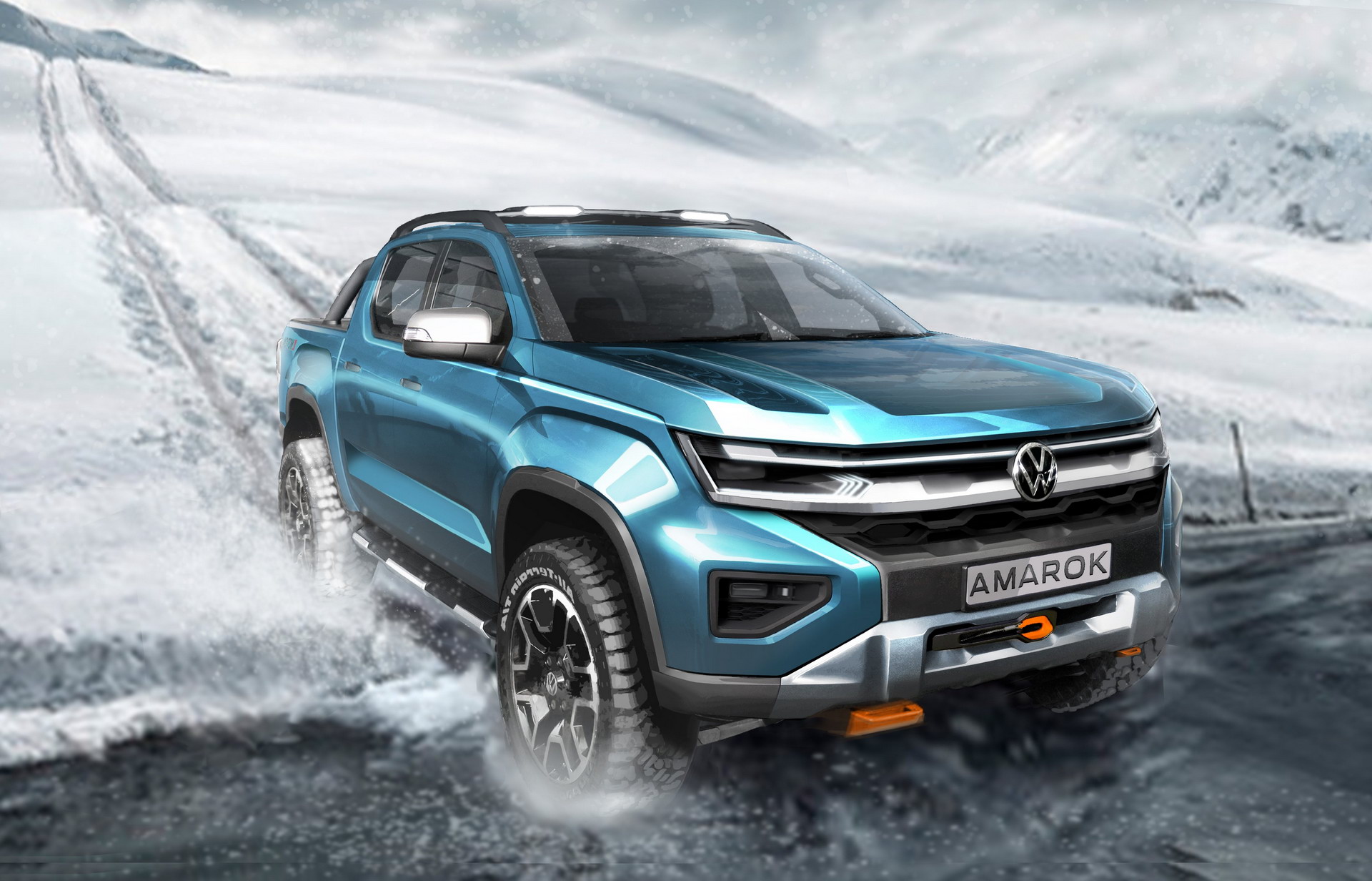 2022 VW Amarok's Latest Teaser Is One Step Closer To The Production Model  Based On Ford's Ranger