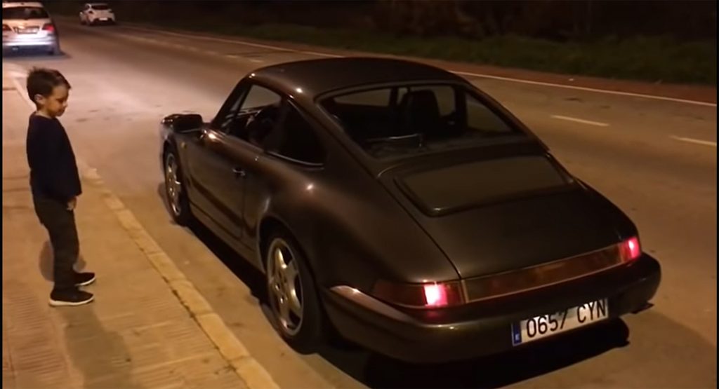  Watch A Boy Fall (Literally) In Love With An Air-Cooled Porsche 911