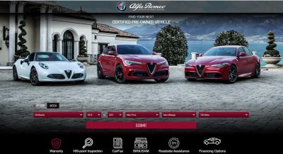 Alfa Romeo's New Certified Pre-Owned Website Allows You To Buy